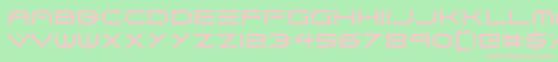 Neon Vortex-Schriftart – Rosa Schriften auf grünem Hintergrund