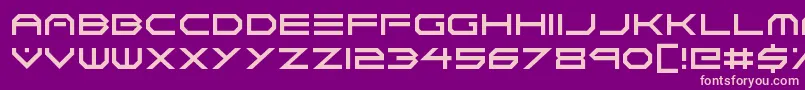 Neon Vortex-fontti – vaaleanpunaiset fontit violetilla taustalla