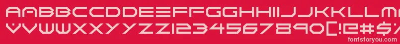 フォントNeon Vortex – 赤い背景にピンクのフォント