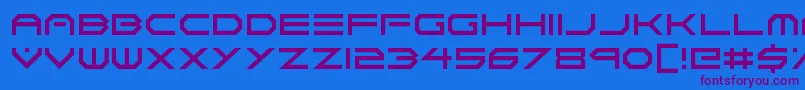 Neon Vortex Font – Purple Fonts on Blue Background