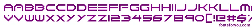 フォントNeon Vortex – 白い背景に紫のフォント