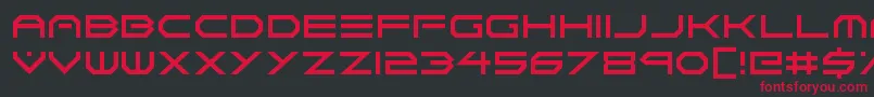 Neon Vortex Font – Red Fonts on Black Background