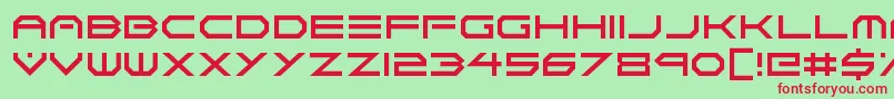 フォントNeon Vortex – 赤い文字の緑の背景