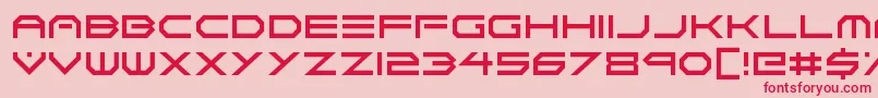 Neon Vortex-fontti – punaiset fontit vaaleanpunaisella taustalla