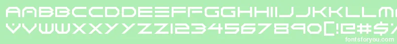 フォントNeon Vortex – 緑の背景に白い文字