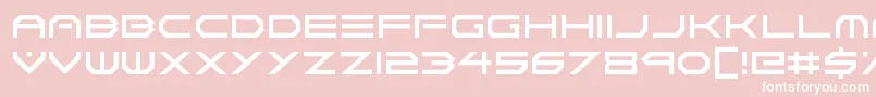 Neon Vortex-fontti – valkoiset fontit vaaleanpunaisella taustalla