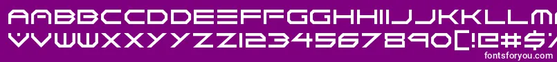 Neon Vortex Font – White Fonts on Purple Background