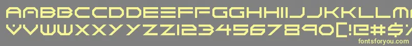Шрифт Neon Vortex – жёлтые шрифты на сером фоне