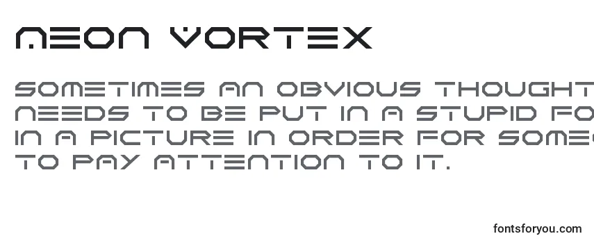 Reseña de la fuente Neon Vortex