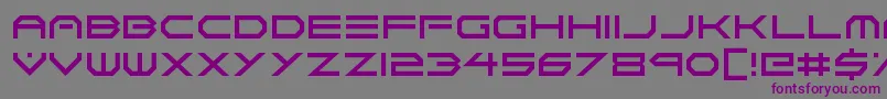 Neon Vortex Font – Purple Fonts on Gray Background
