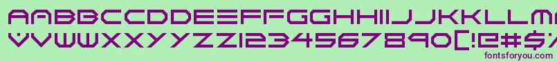 Neon Vortex Font – Purple Fonts on Green Background