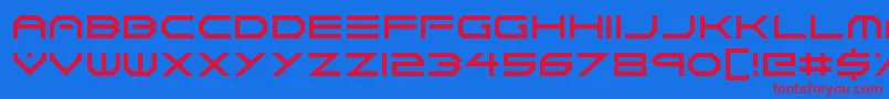 Neon Vortex Font – Red Fonts on Blue Background