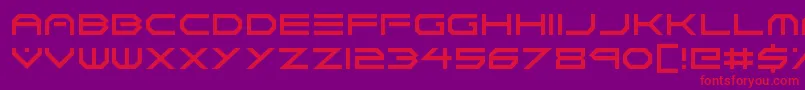 Neon Vortex Font – Red Fonts on Purple Background