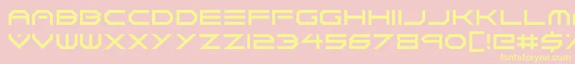 Neon Vortex Font – Yellow Fonts on Pink Background