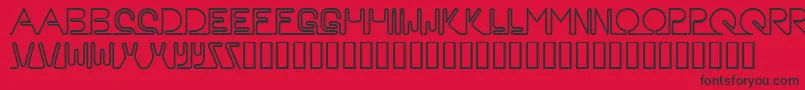 Neon Font – Black Fonts on Red Background