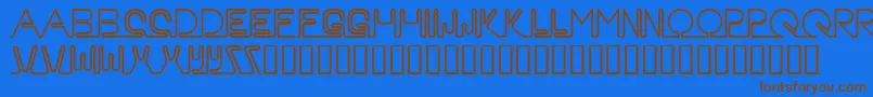 En savoir plus sur la police Neon Police Neon – polices brunes sur fond bleu