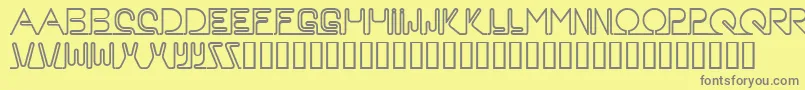 Neon Font – Gray Fonts on Yellow Background