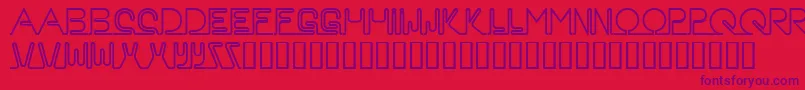 Czcionka Neon – fioletowe czcionki na czerwonym tle