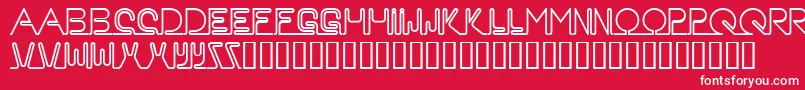 Neon Font – White Fonts on Red Background