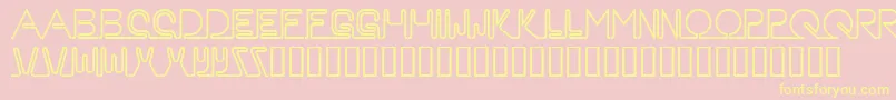 Neon Font – Yellow Fonts on Pink Background