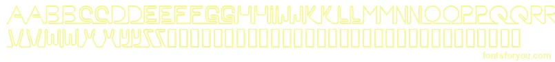 Neon Font – Yellow Fonts on White Background
