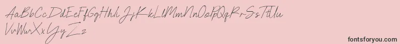 NEONCITY SCRIPT Demo Font – Black Fonts on Pink Background