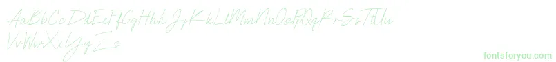 NEONCITY SCRIPT Demo Font – Green Fonts on White Background