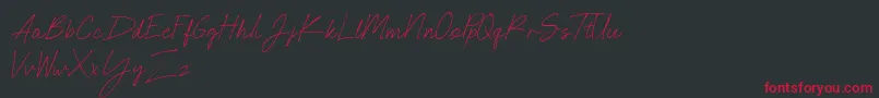 Fonte NEONCITY SCRIPT Demo – fontes vermelhas em um fundo preto