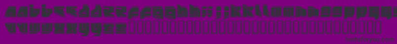 NEOPANGA Font – Black Fonts on Purple Background