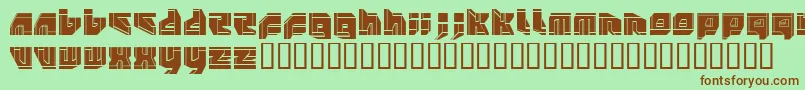 NEOPANGA Font – Brown Fonts on Green Background