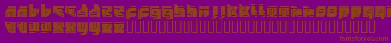 NEOPANGA Font – Brown Fonts on Purple Background