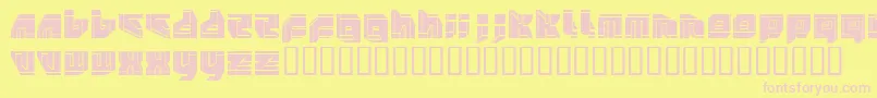 NEOPANGA Font – Pink Fonts on Yellow Background