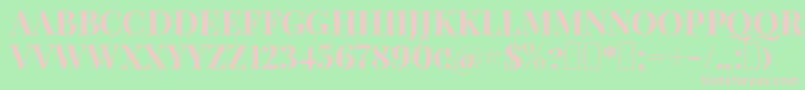 Neothic Font – Pink Fonts on Green Background