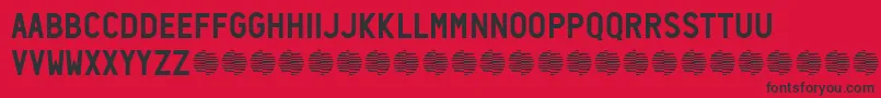 Neozoic Trial Font – Black Fonts on Red Background