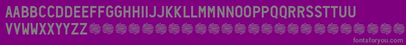 Neozoic Trial Font – Gray Fonts on Purple Background