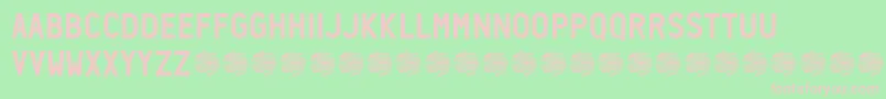 Neozoic Trial Font – Pink Fonts on Green Background