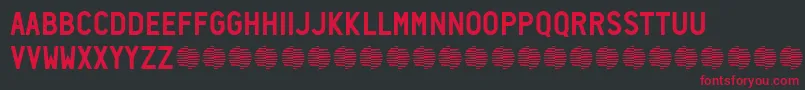 Neozoic Trial Font – Red Fonts on Black Background