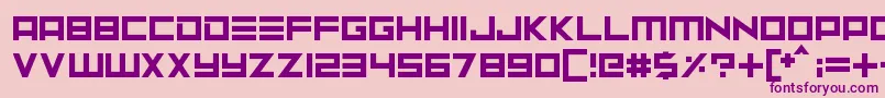 Neptune Lander Font – Purple Fonts on Pink Background