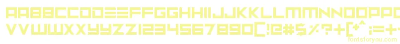 Neptune Lander Font – Yellow Fonts on White Background