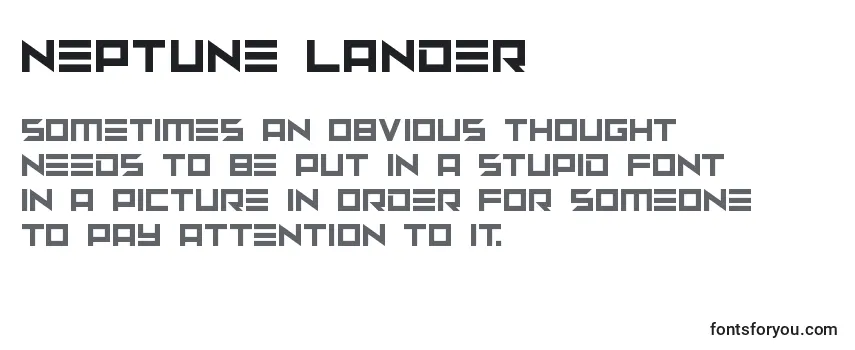 Neptune Lander Font