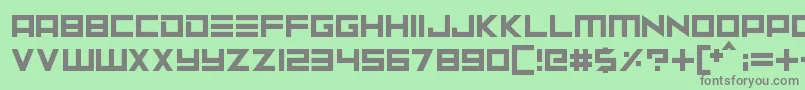 Neptune Lander Font – Gray Fonts on Green Background