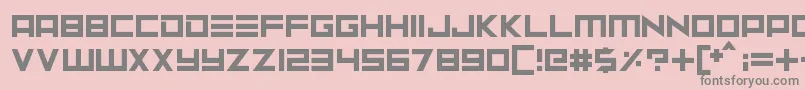 Neptune Lander Font – Gray Fonts on Pink Background