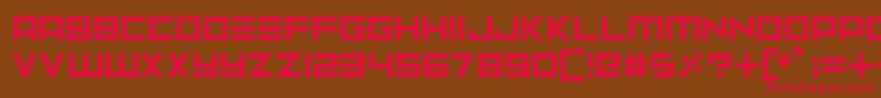 Neptune Lander Font – Red Fonts on Brown Background
