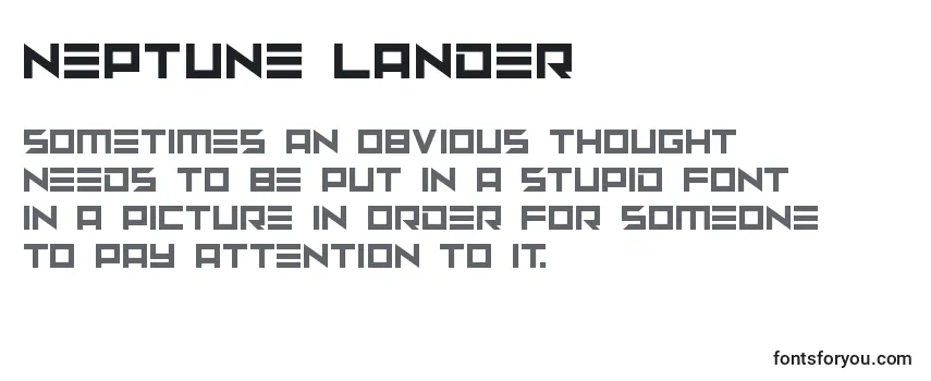 Neptune Lander (135467) Font