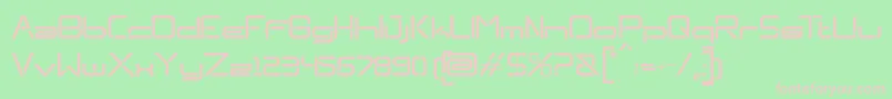 Neptunes Font – Pink Fonts on Green Background