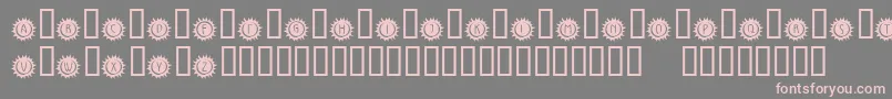 KrCaliforniaSun Font – Pink Fonts on Gray Background