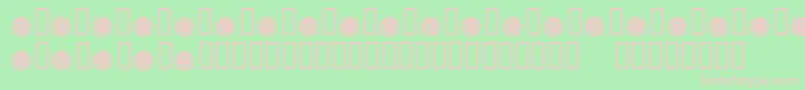 KrCaliforniaSun Font – Pink Fonts on Green Background