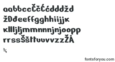 NerkoOne Regular font – bosnian Fonts