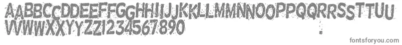 Nervous Font – Gray Fonts on White Background