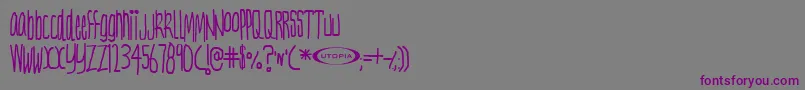 NERVT    Font – Purple Fonts on Gray Background